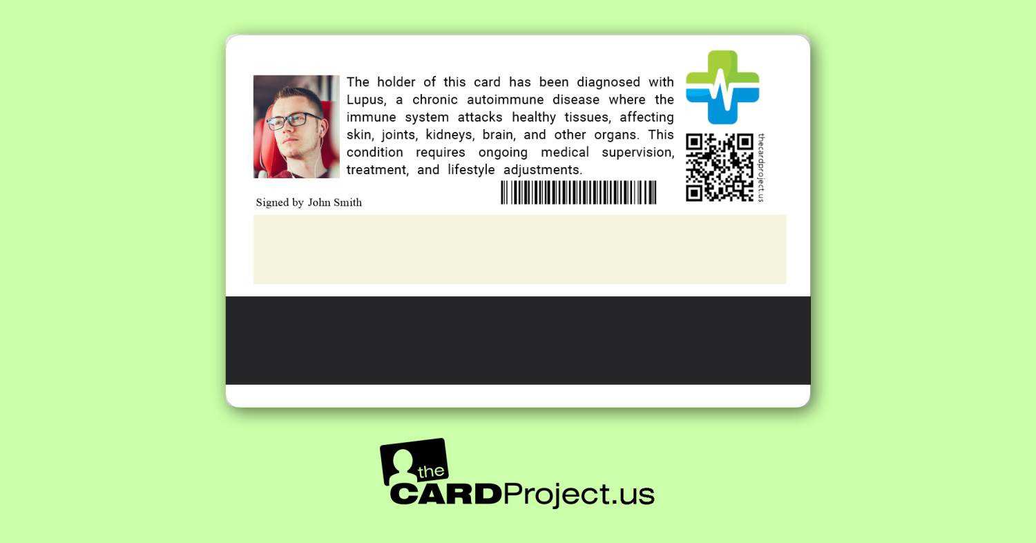 Lupus Premium Medical Card (REAR)